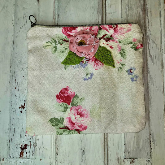 Shabby French Home Rosette Pouch