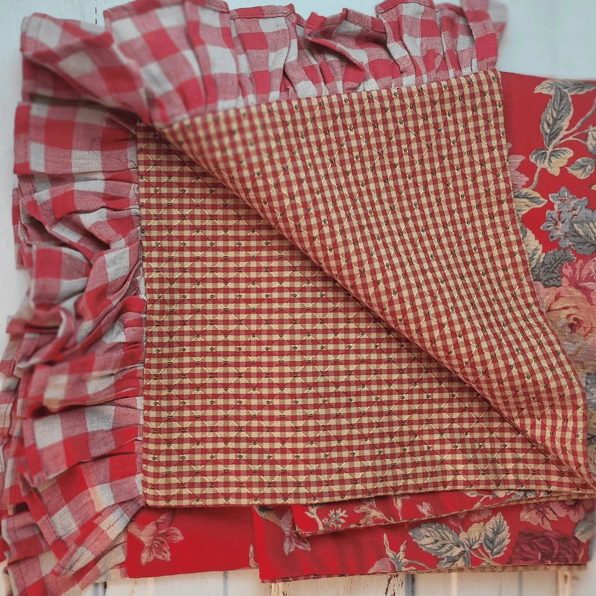 Red "Ralph Lauren" Table Cloth